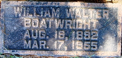 William Walter Boatwright Gravestone