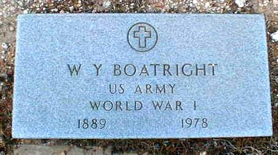 Willie Yater Boatright Marker