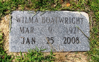 Wilma M. Meachum Boatwright Gravestone
