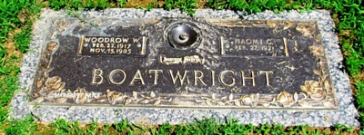 Woodrow Wilson Boatwright Gravestone