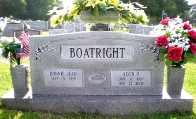 Alvin Onis Boatright Gravestone:
