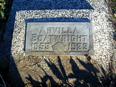 Arvilla Swayze Babcock Boatwright Gravestone