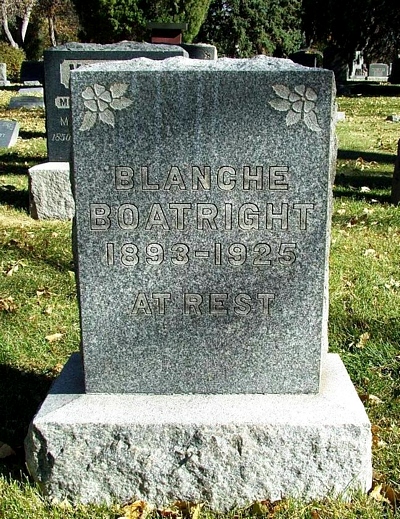 Blanche Brothers Boatright Gravestone