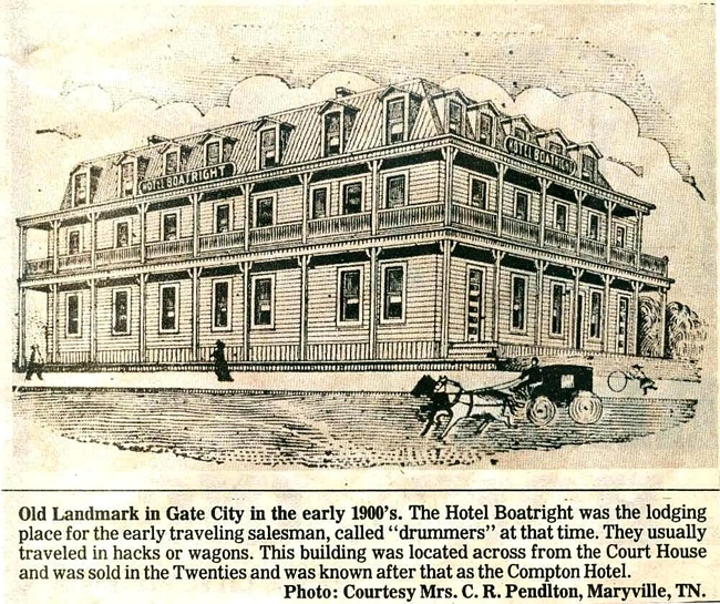 Boatright Hotel, Gate City, Scott County, Virginia: