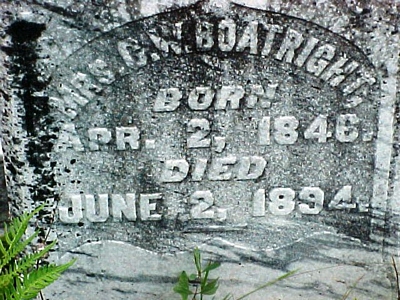 Courtney Mary Martin Boatright Gravestone