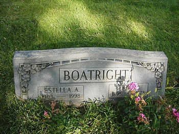 Earl Cleo Boatright and Estella Ann Winkler Gravestone