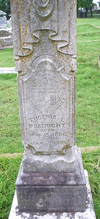 Eugenia Lovis Garner Boatright Gravestone