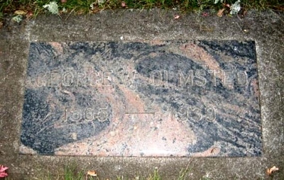 George Washington Olmstead Gravestone: