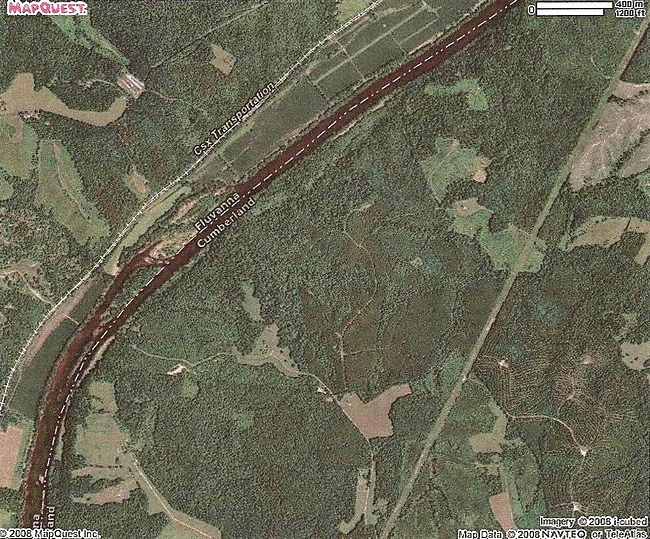 Boatwright Island - 2008 Mapquest Maps: