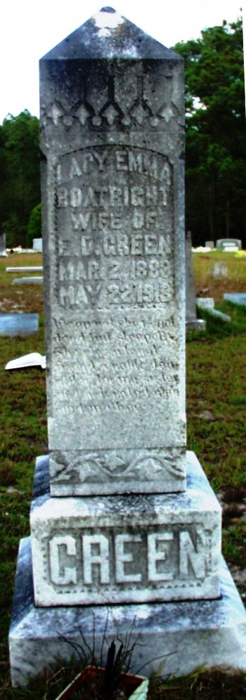 Lacy Emma Boatright Gravestone