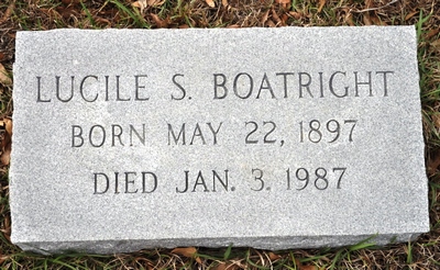 Lizzie Lucile Silvey Boatright Gravestone