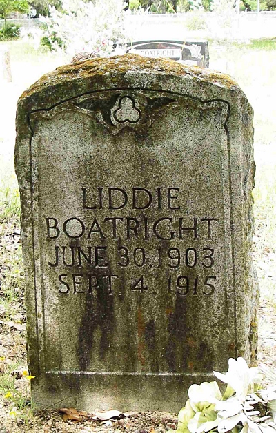 Lydia Boatright Gravestone