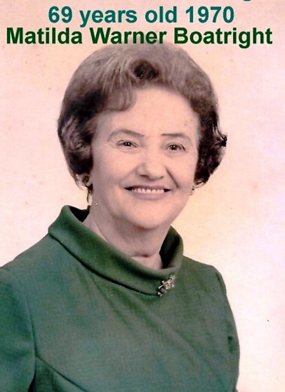 Matilda Belle Warner Boatright