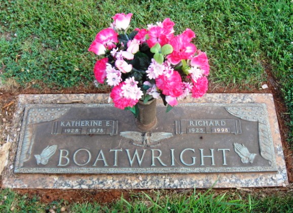 Richard Graham and Katherine Elizabeth Locklear Boatwright Gravestone