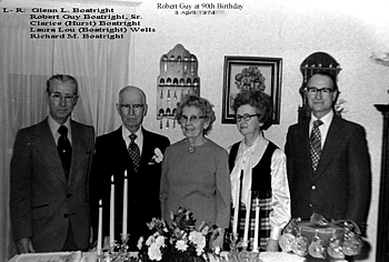 Robert Guy Boatright at his 90th Birthday