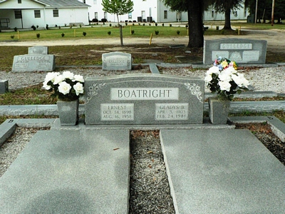 Stephen Ernest and Gladys Estelle Bishop Boatright Gravestone