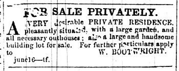 William Bootwright News story - Warrenton True Index - 16 Jun 1866