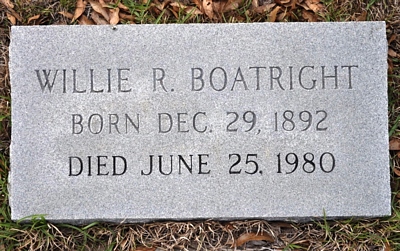 William Royal Boatright Gravestone